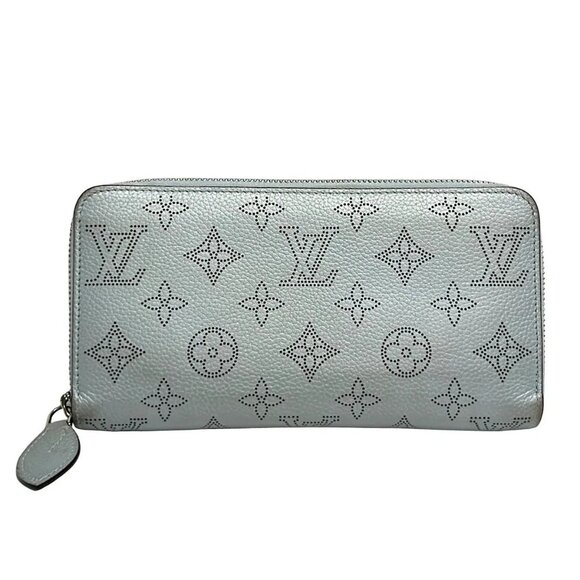 Louis Vuitton Handbags - LOUIS VUITTON Zippy Wallet M82197 Blue denim Mahina - RFID : confirmed